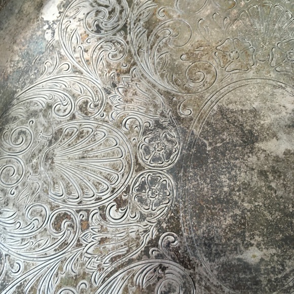 Vintage Silver Plated Serving Tray BEAUTIFUL - Picture 7 of 12